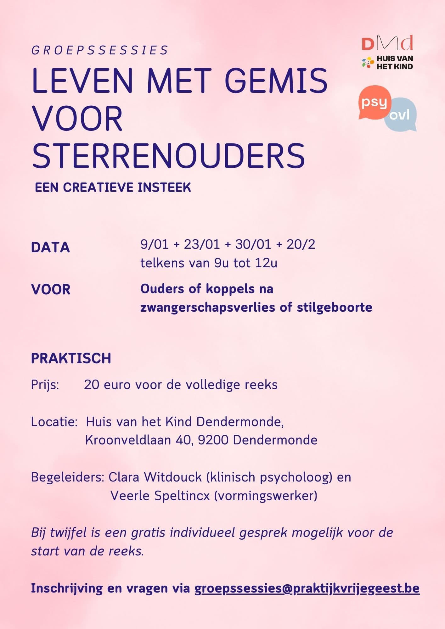 Flyer Leven met gemis voor sterrenouders